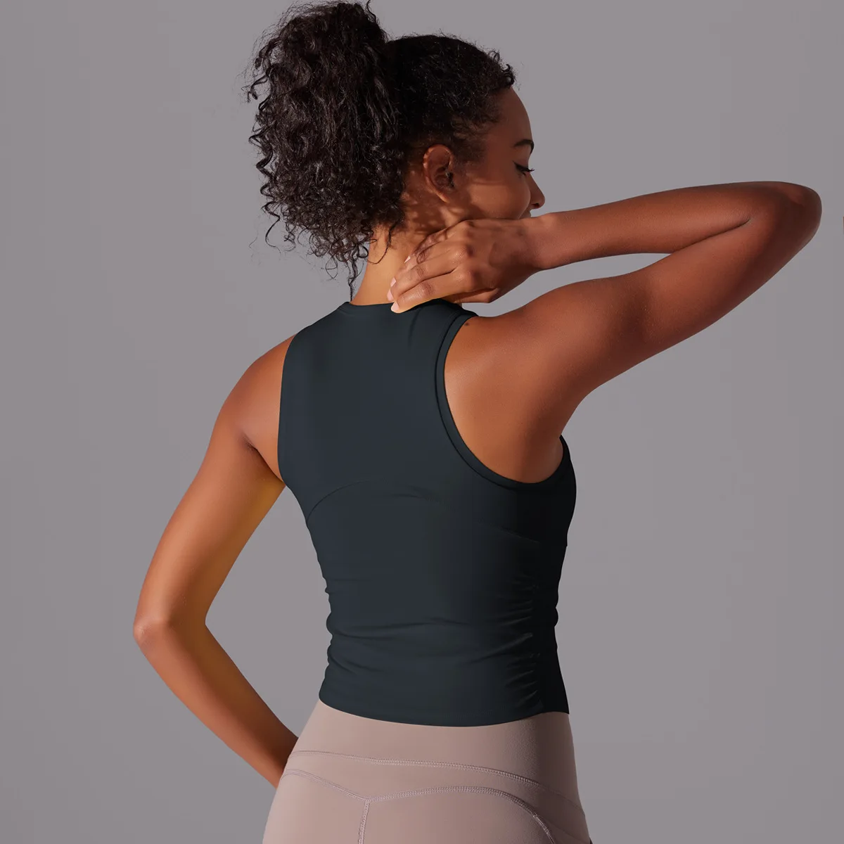 Top de gimnasio sin mangas para mujer, camiseta de Yoga superelástica, transpirable, secado rápido, chaleco de entrenamiento, ropa deportiva para correr