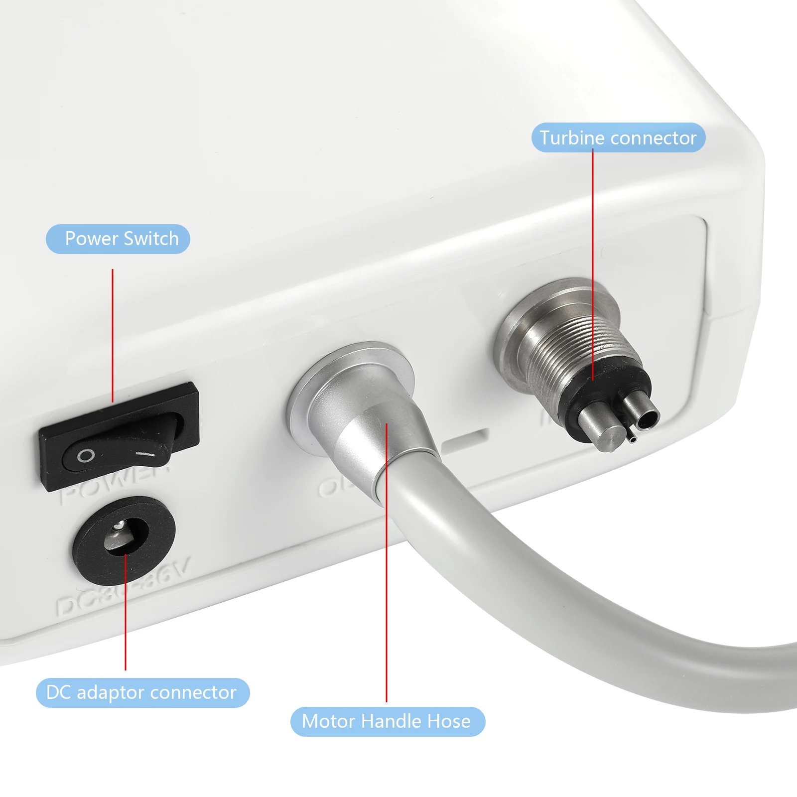 Micromotor eléctrico sin escobillas LED electrónico Dental, contraángulo creciente 1/5, estándar/Mini pieza de mano de cabeza