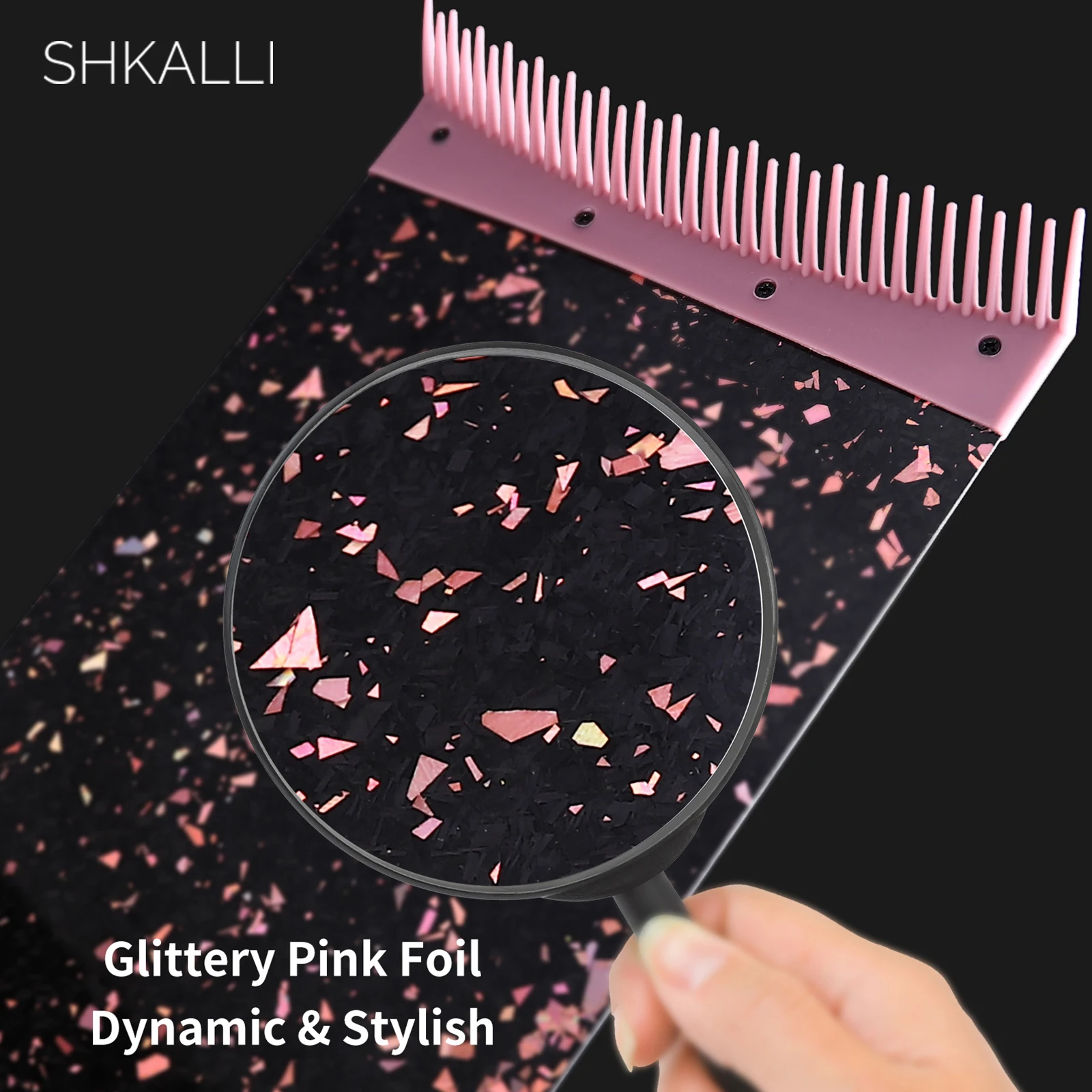 Tabla Profesional de Fibra de Carbono para Mechas con Dientes de Peine, Accesorio de Estilismo para Teñir el Cabello, Herramienta de Coloración para Peluqueros
