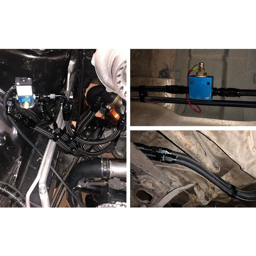 Manguera de combustible de aceite de 3M, línea de Gas de aceite AN4 AN6 AN8 AN10 AN12, manguera de enfriador de 10 pies, tubo de tubo trenzado de acero inoxidable de nailon en Stock nuevo