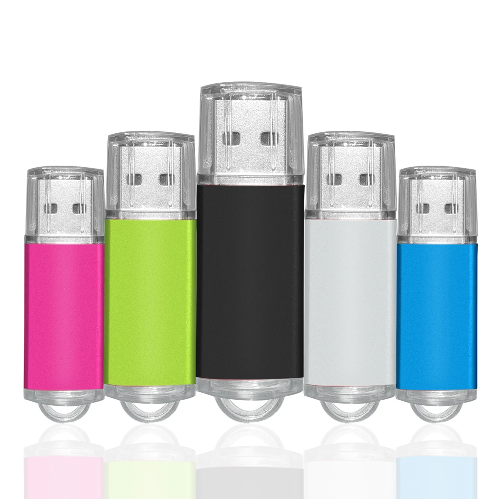 Unidad Flash Usb colorida de alta velocidad, Pendrive de Metal 2,0, 32gb, 16gb, 1gb, 64gb, regalo de fotografía