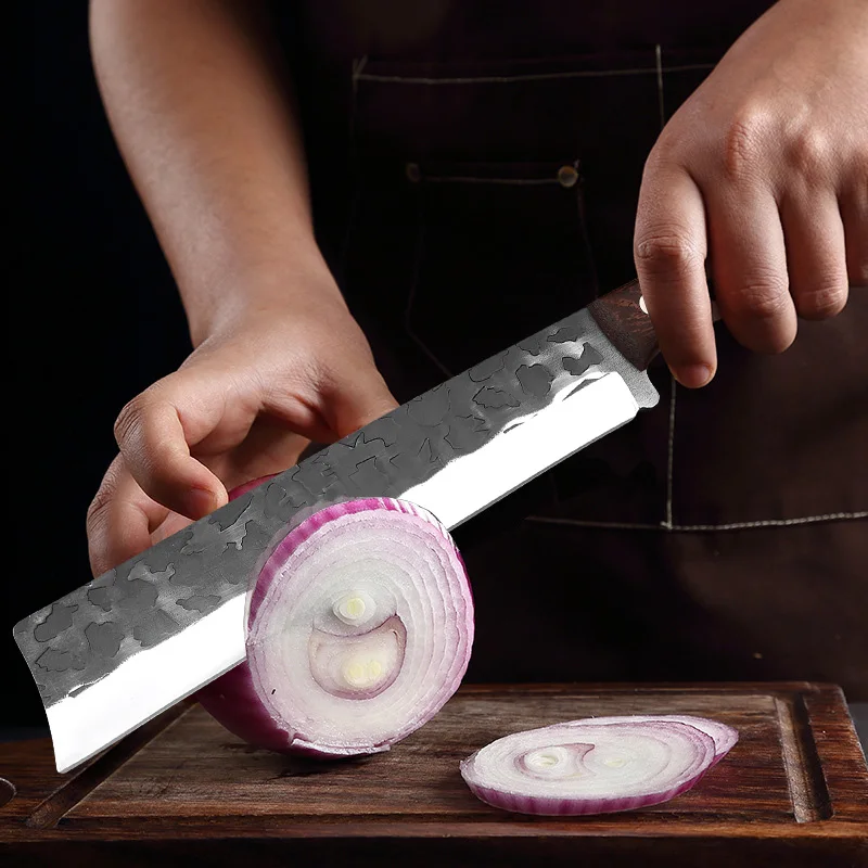 Cuchillo pesado para cortar huesos y verduras, cuchillo de carnicero, cuchillo de utilidad para cortar abate, hoja de forja manual, cuchillos de cocina, cuchillo de Chef para carne