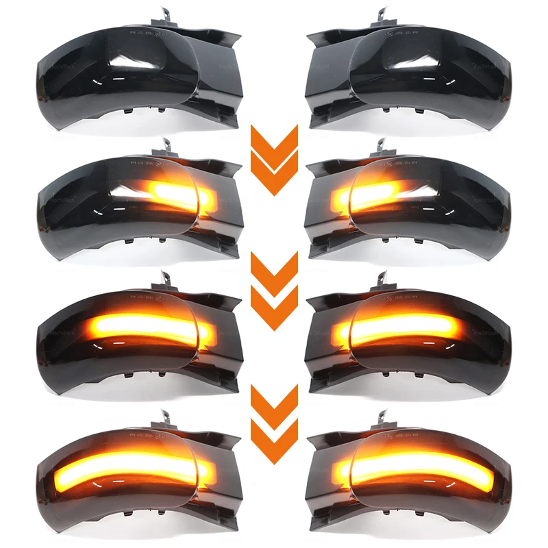 Para VW Volkswagen Touran 2003 2004 2005 2006 2007 2008 2009 2010 luz LED de intermitente dinámica espejo lateral intermitente secuencial.