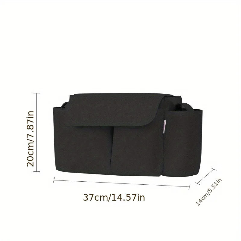 Bolsa de almacenamiento para cochecito de gran capacidad, bolso de hombro Convertible, bolsas cruzadas para pañales para mamás, accesorio para bolso colgante para cochecito de bebé