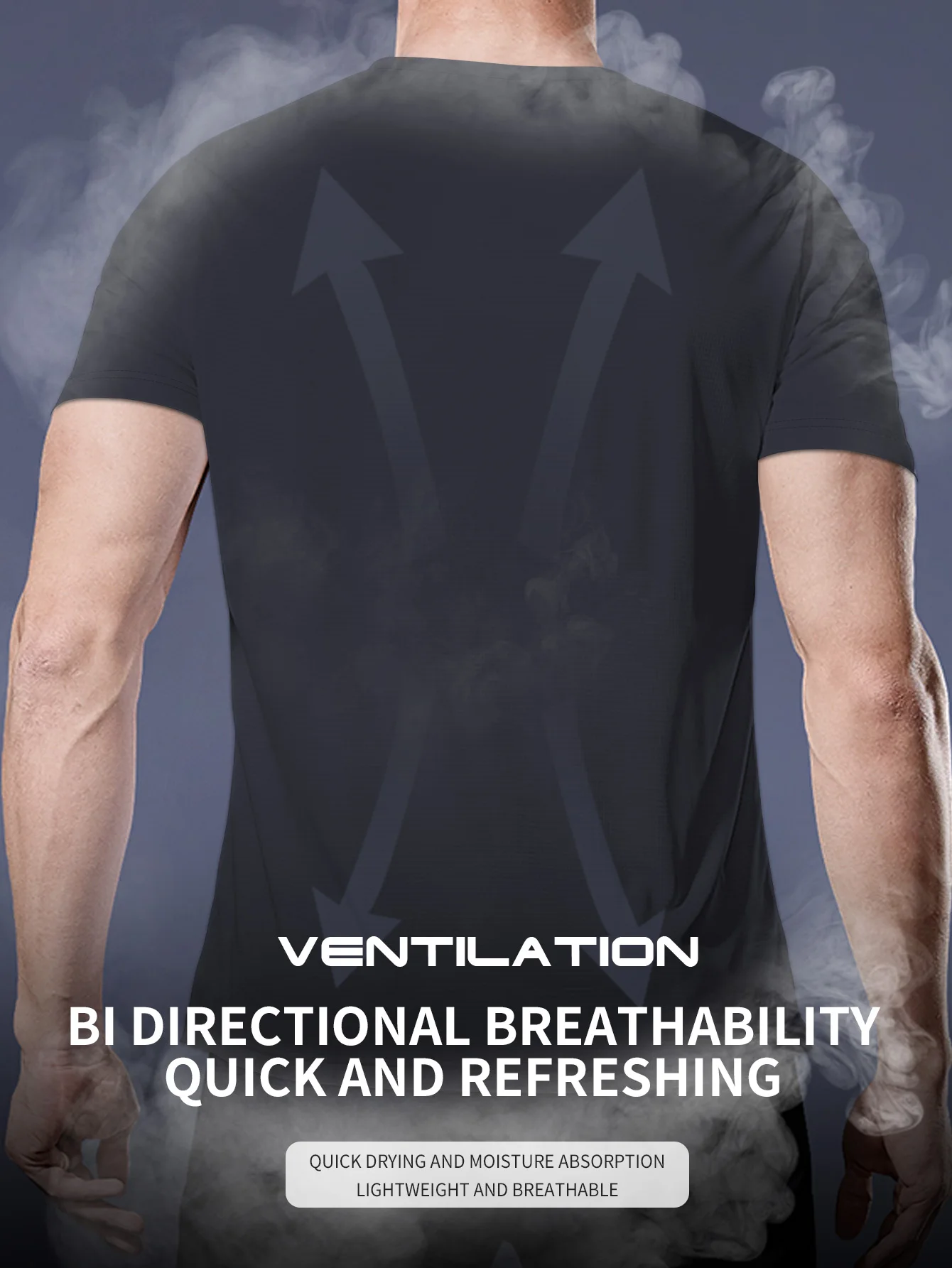 Ropa deportiva deportiva para hombre, camiseta informal con cuello redondo, sección delgada, secado rápido, transpirable, ciclismo, correr, manga corta, verano