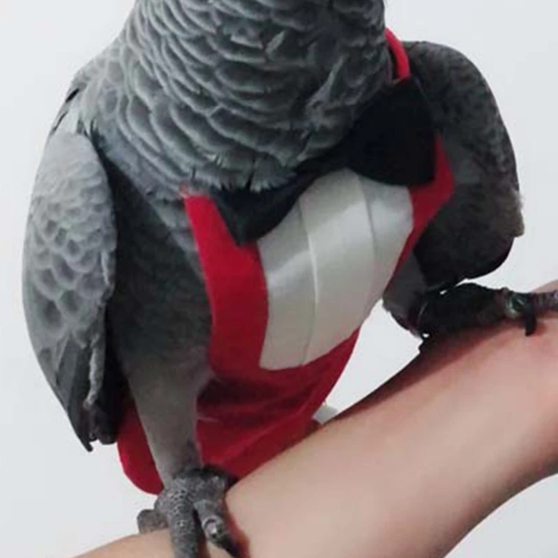 Pañal para pájaros, Suite de vuelo, pañales protectores para loros con capa interior impermeable, bonito traje húmedo para orina