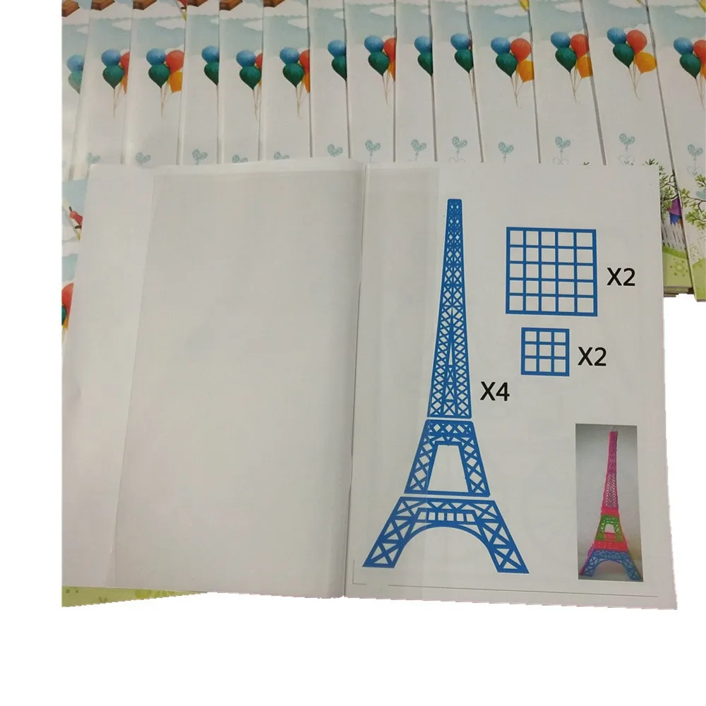 Bolígrafo de impresión 3D, álbum de bricolaje, tablero Linyi Pla Abs Pcl, álbum estéreo DIY, tablero de copia transparente de dibujo 3D