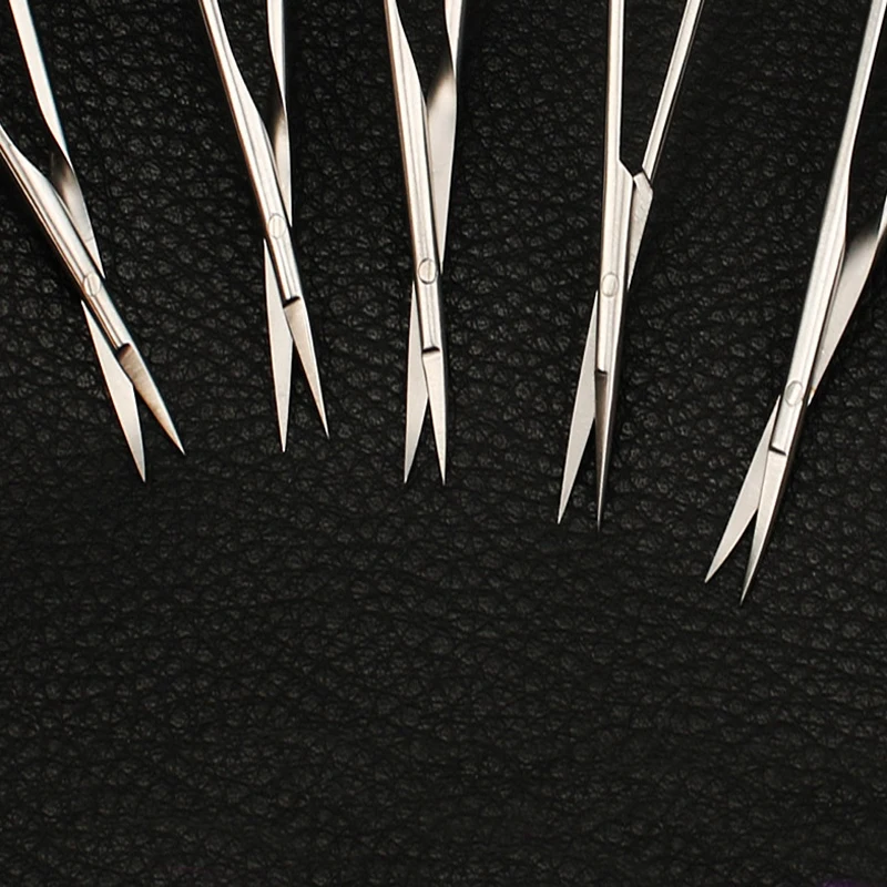 Tijeras Neuroquirúrgicas de Acero Inoxidable, Tijeras en Forma de Pistola, Instrumento de Resorte, Microtijeras, Tijeras para Tejidos