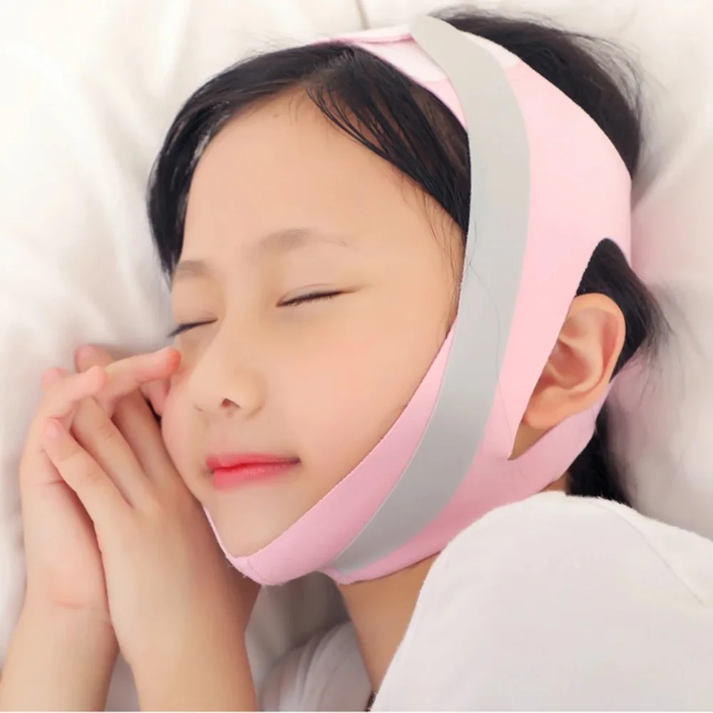 Boca antiabierta para dormir para niños, previene la apertura de la boca, vendaje facial en V, corrección de hábitos para dormir para niños