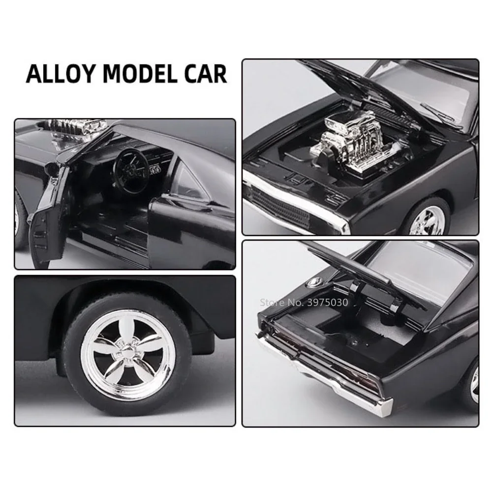 Modelo de coche de Metal con cargador a escala 1/32, vehículo de aleación fundido a presión, juguetes de alta simulación con coche extraíble, regalos para niños