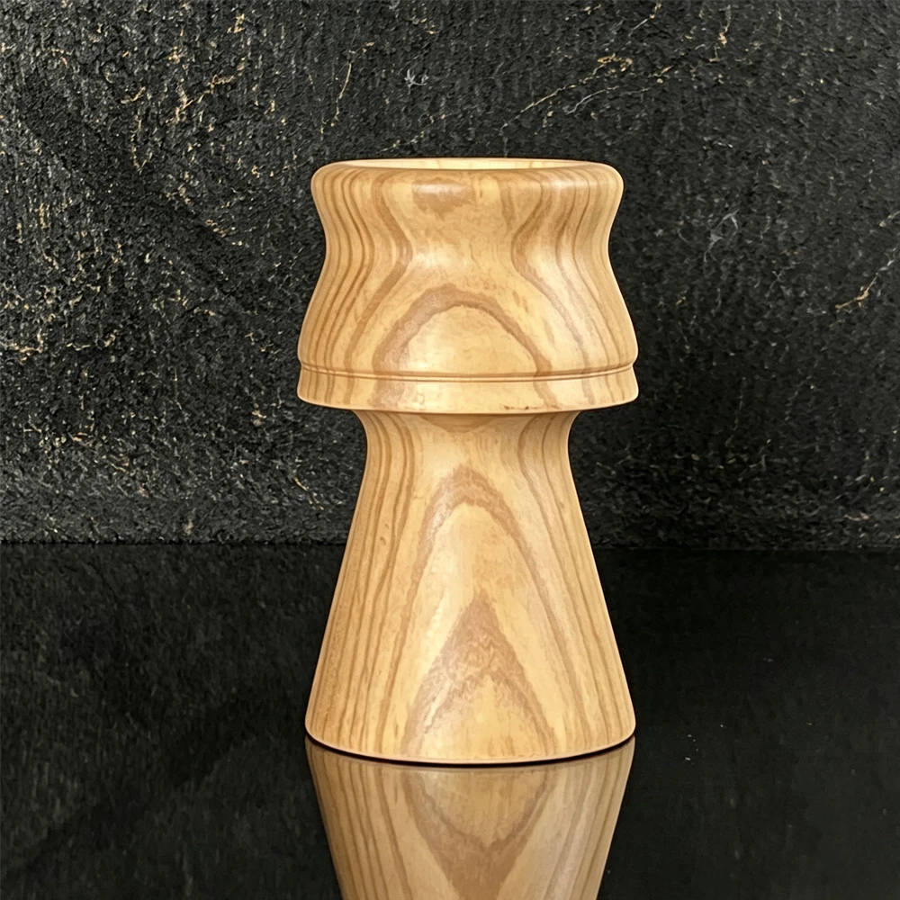 Mango de cepillo de madera de olivo estilo Shanluan, kit de afeitado BOTI, en stock, no hay personalización disponible.