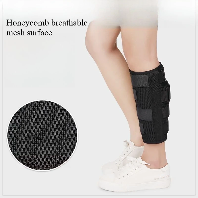 Soporte de compresión de pantorrilla ajustable, férula para espinilla, soporte de manga, correa de fijación de fractura de pierna inferior, dispositivo protector de esguince, 1 Uds.