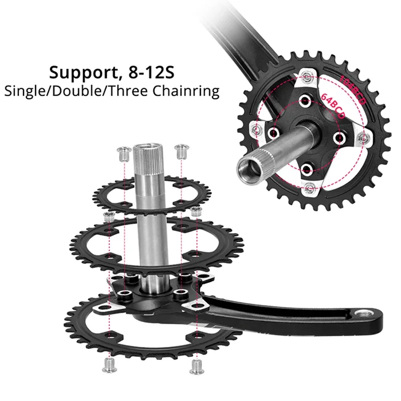 SLX XT manivela MTB plato 104BCD Triple velocidad bicicleta de montaña bielas para Shimano 9/10 velocidad bicicleta acket para pieza de bicicleta Shimano
