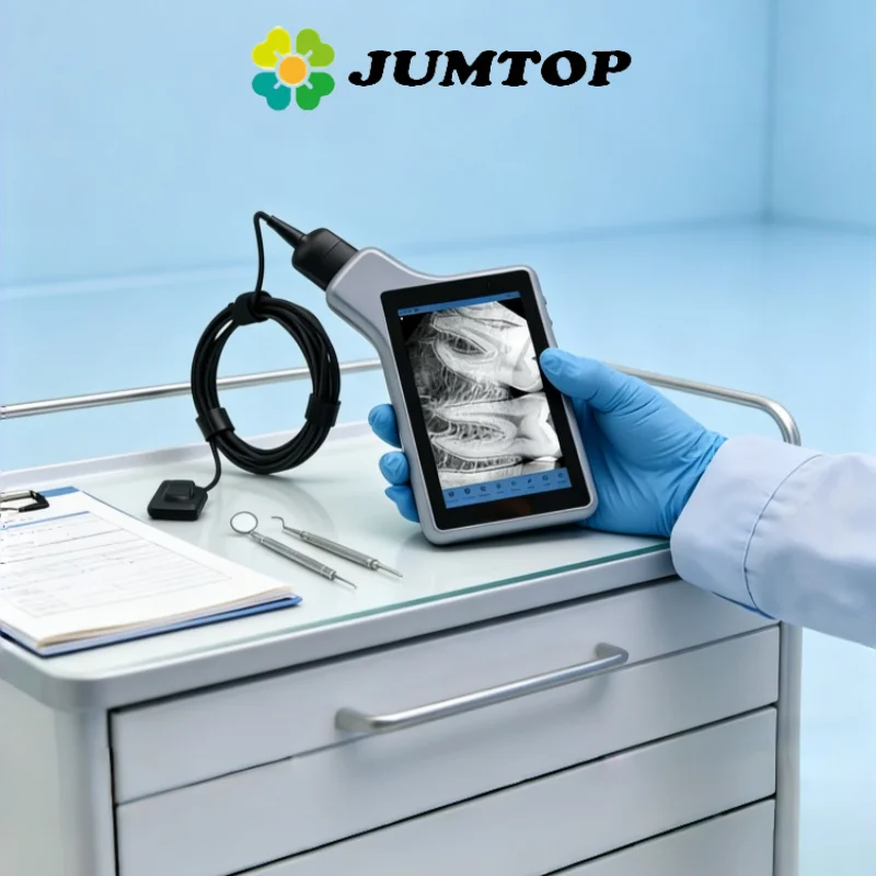 Sensor de Rayos X Dental JUMTOP con Pantalla de Monitoreo para Visualización de Imágenes en Tiempo Real, Sensor Digital HD RVG Intraoral
