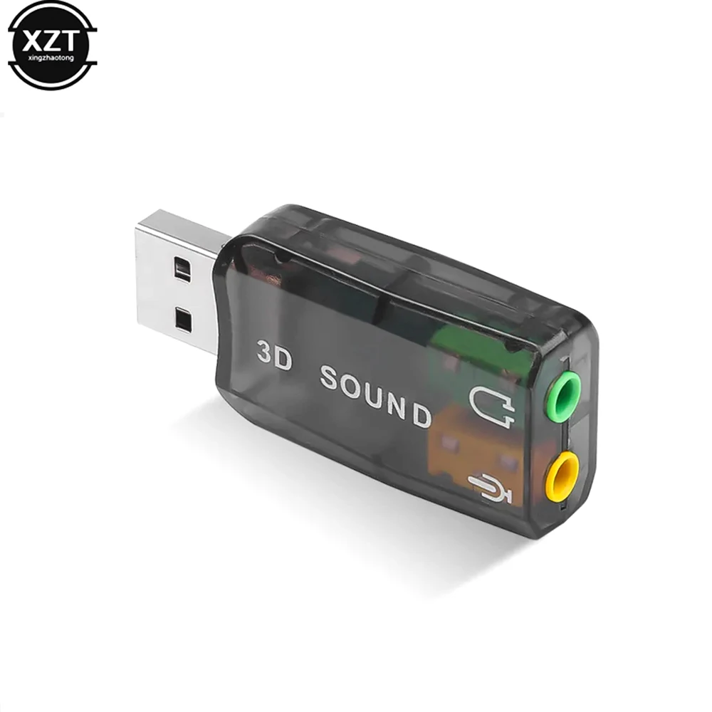 5,1 canal de sonido USB tarjeta de sonido independiente Jack auriculares estéreo tarjeta de sonido 3d adaptador de Audio nueva interfaz de altavoz para ordenador portátil