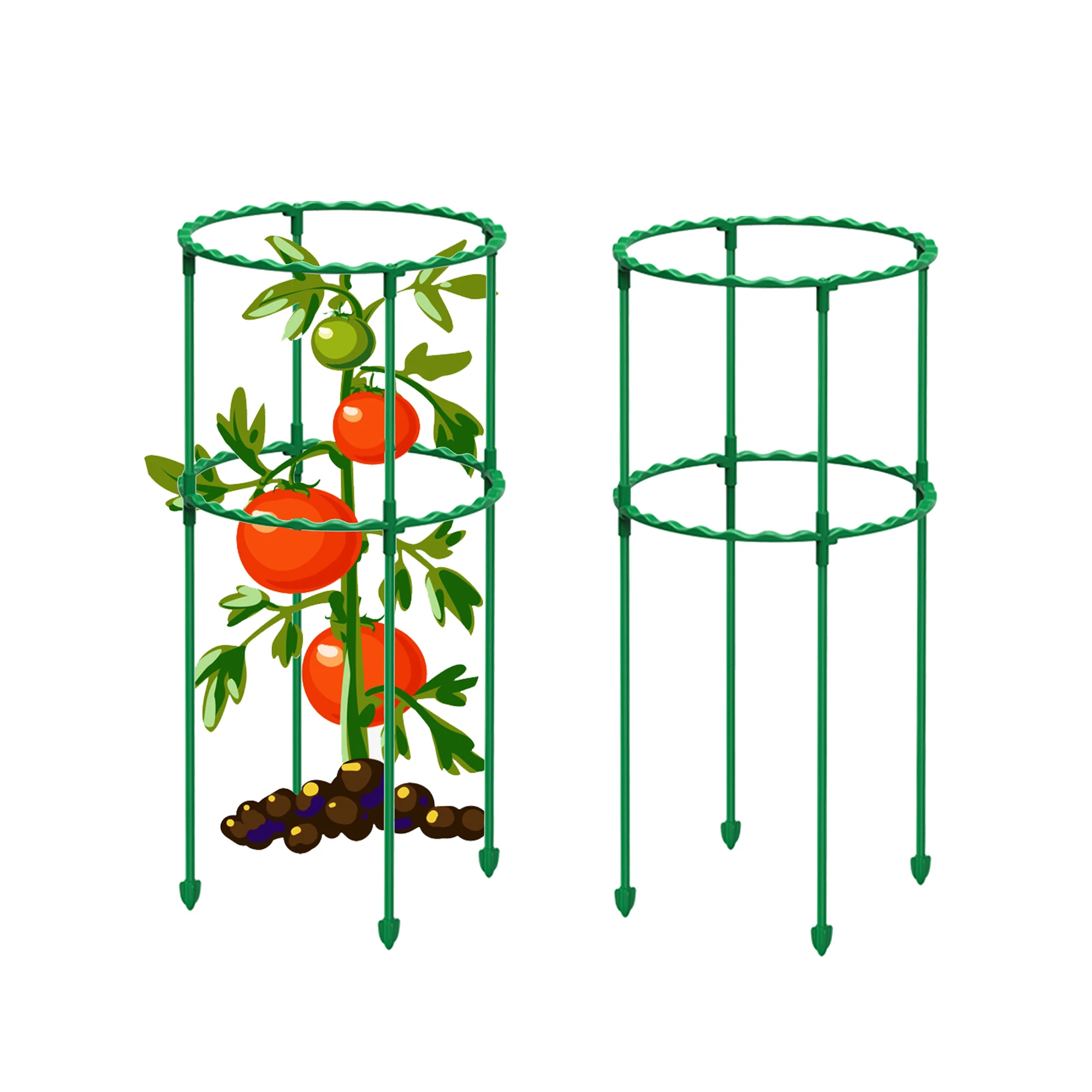 Soporte de plástico para plantas de vid, columna de soporte para plantas en maceta, flor, tomate, pila de soporte, vid, marco de escalada, 25/40/55/70/85cm