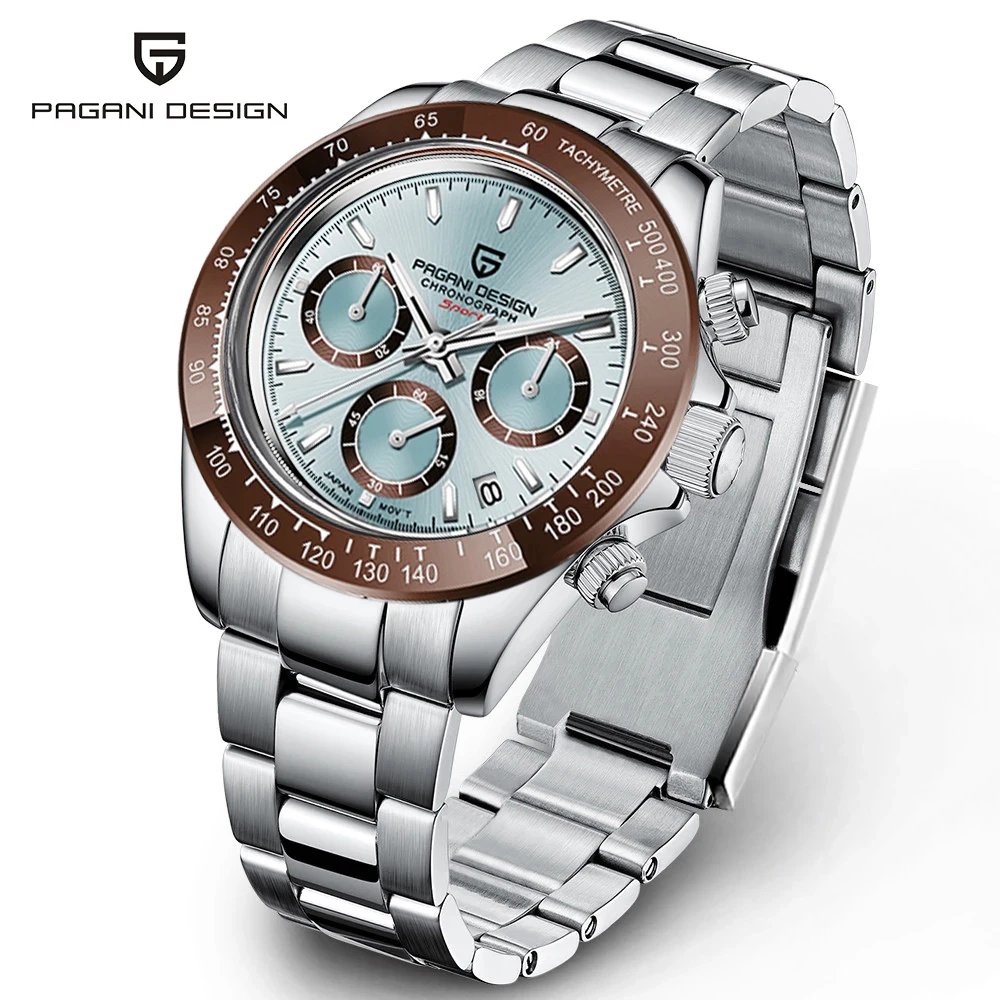 PAGANI-relojes deportivos de cuarzo para Hombre, nuevo diseño de marca superior, cronógrafo resistente al agua de acero inoxidable con zafiro, Reloj de lujo para Hombre 2026