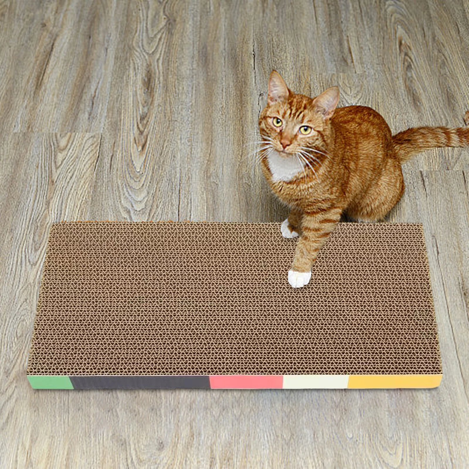 Cama rascadora de cartón para gatos, almohadilla para rascar, nido, tabla para dormir, gatos pequeños, medianos y grandes