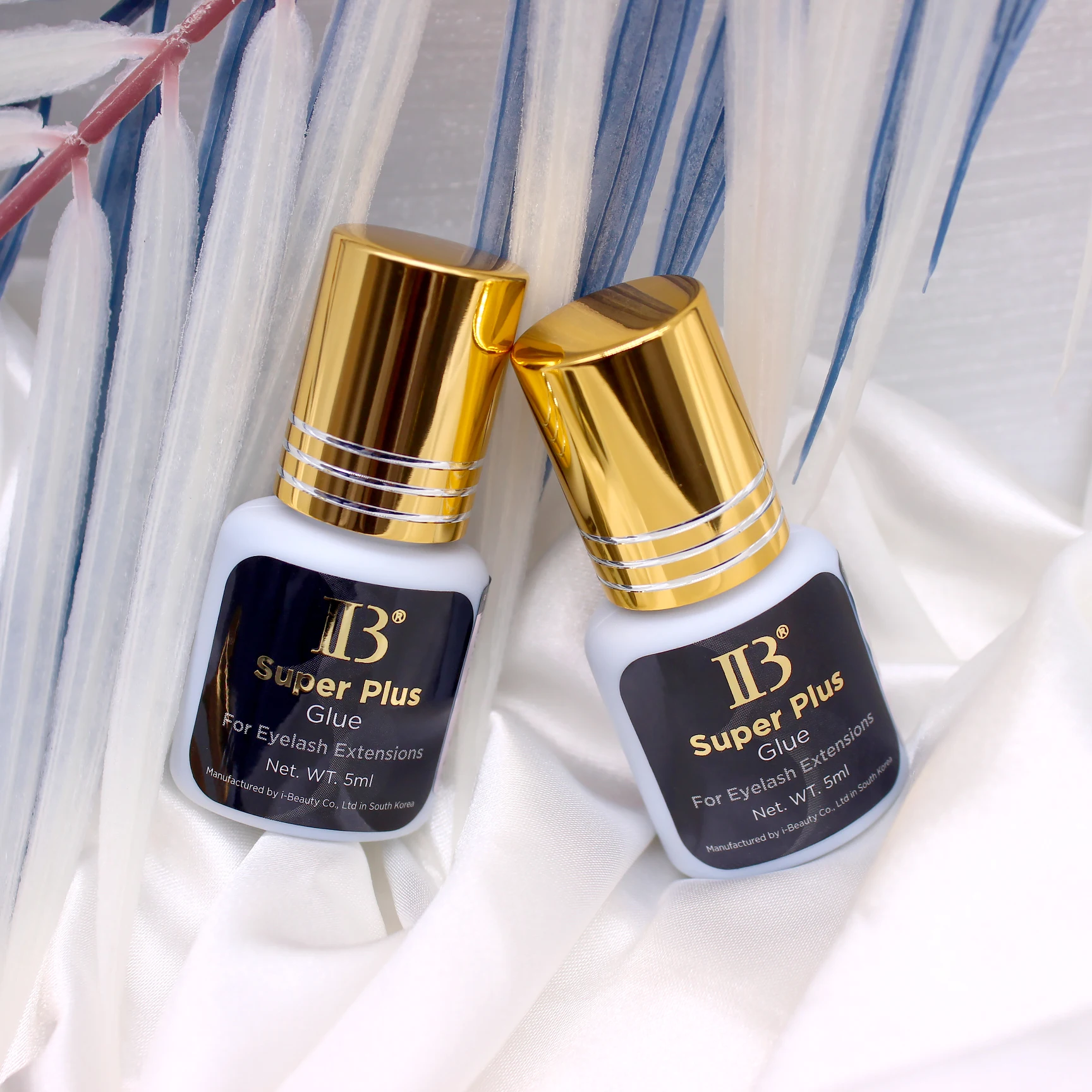 Pegamento IBeauty Super Plus para extensión de salud de pestañas Original 5ml negro Cola tapa dorada Corea 1-2 segundos herramientas de maquillaje de secado rápido salud