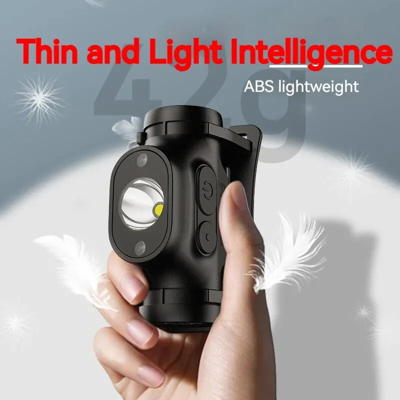 Philips-linterna frontal LED con Sensor, iluminación tipo C, recargable, para acampar al aire libre, pesca
