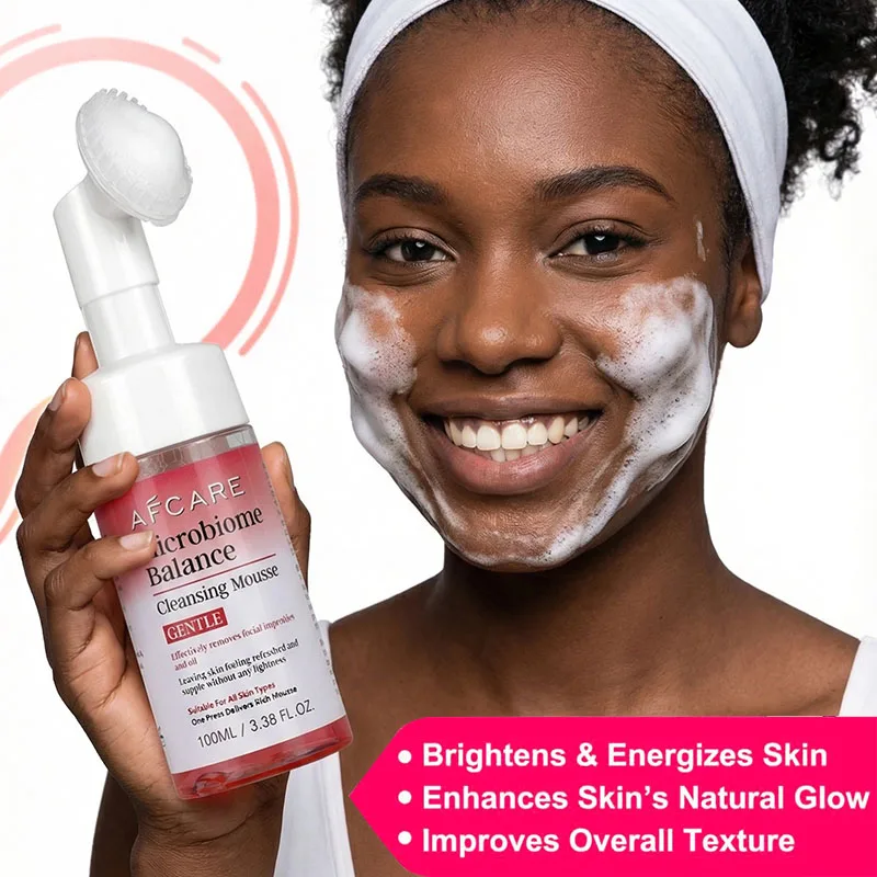 Espuma Limpiadora Facial Suave AFCARE para Piel Sensible y Seca - Limpiador Hidratante Diario Calmante que Elimina la Acumulación de Grasa