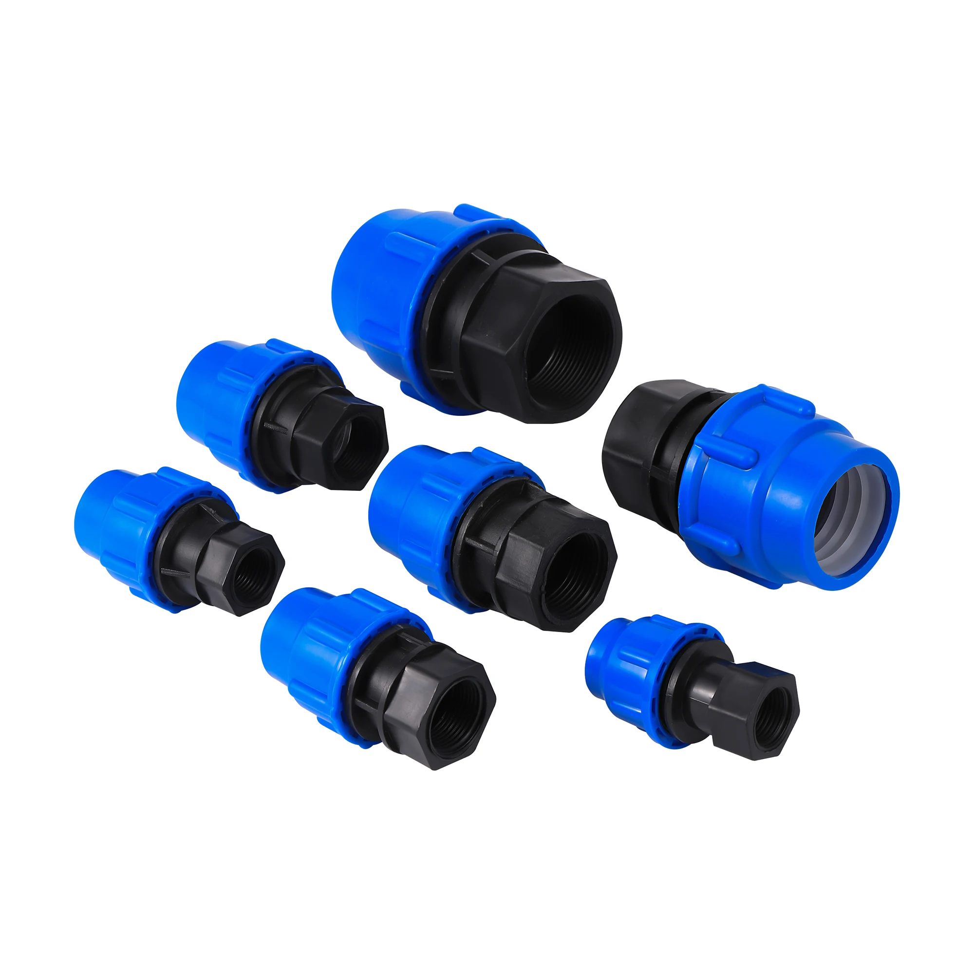 Adaptador de tubo de PVC PE 1/2 "3/4" 1 "1,2" 1,5 "macho a 20/25/32/40/50mm reductor adaptador de tubería de riego de jardín