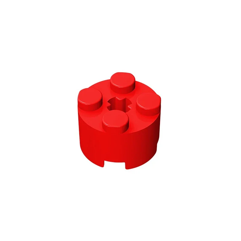 Gobricks GDS-607 LADRILLO 16 W. CRUZ - Azulejos cilíndricos 2x2 compatibles con lego 6143 3941 DIY bloques de construcción educativos