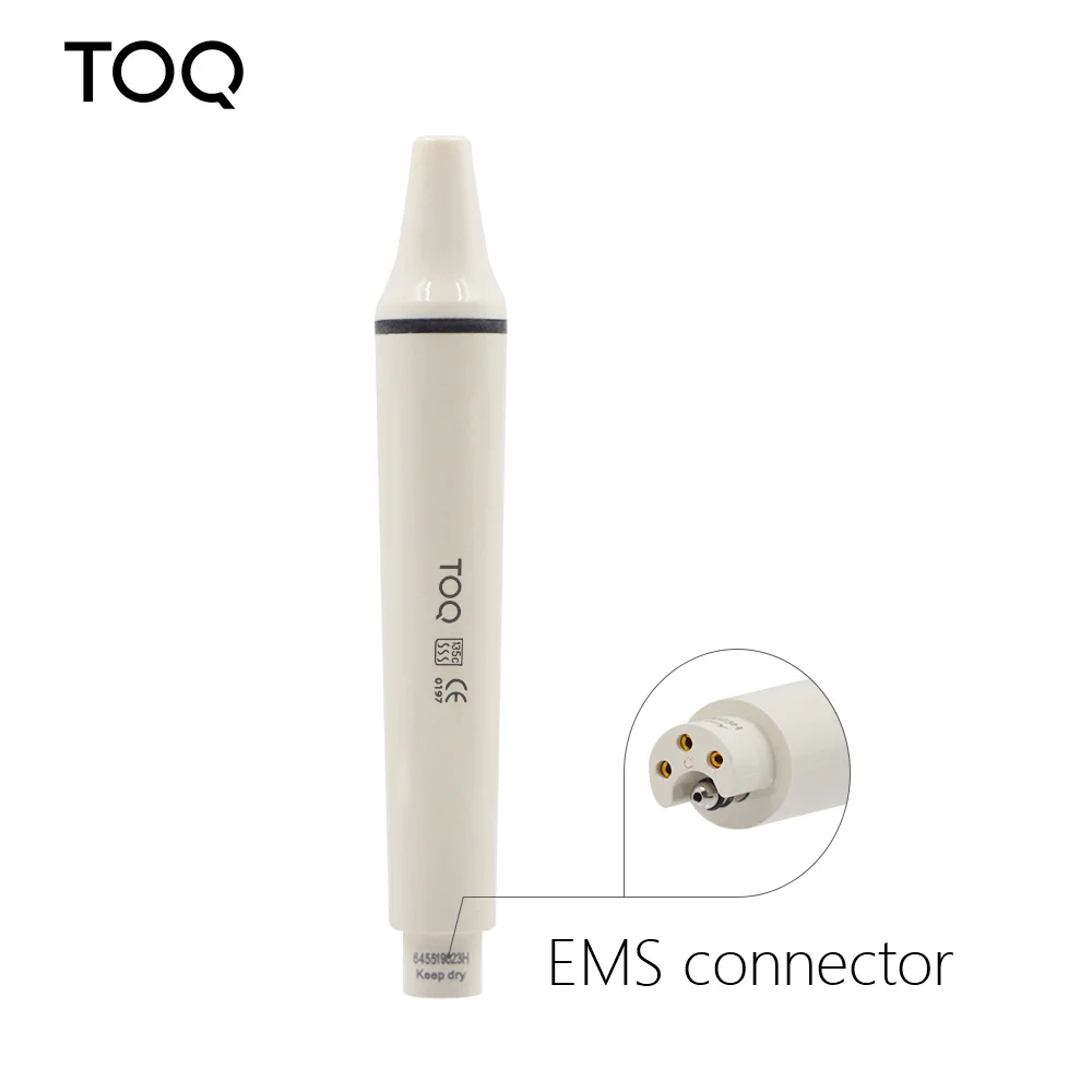 Pieza de mano ultrasónica piezoeléctrica para scaler dental TOQ 7L/5L LED 135 °   Conector DTE esterilizado para limpieza dental, compatible con mango original (sin punta)