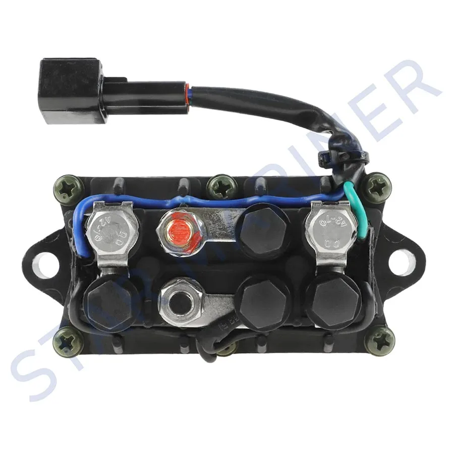 Conjunto de relé de ajuste 63P-81950 de 2 pines para Motor fueraborda Yamaha de 4 tiempos 25HP-250HP reemplaza piezas de repuesto de Motor de barco 63P-81950-00