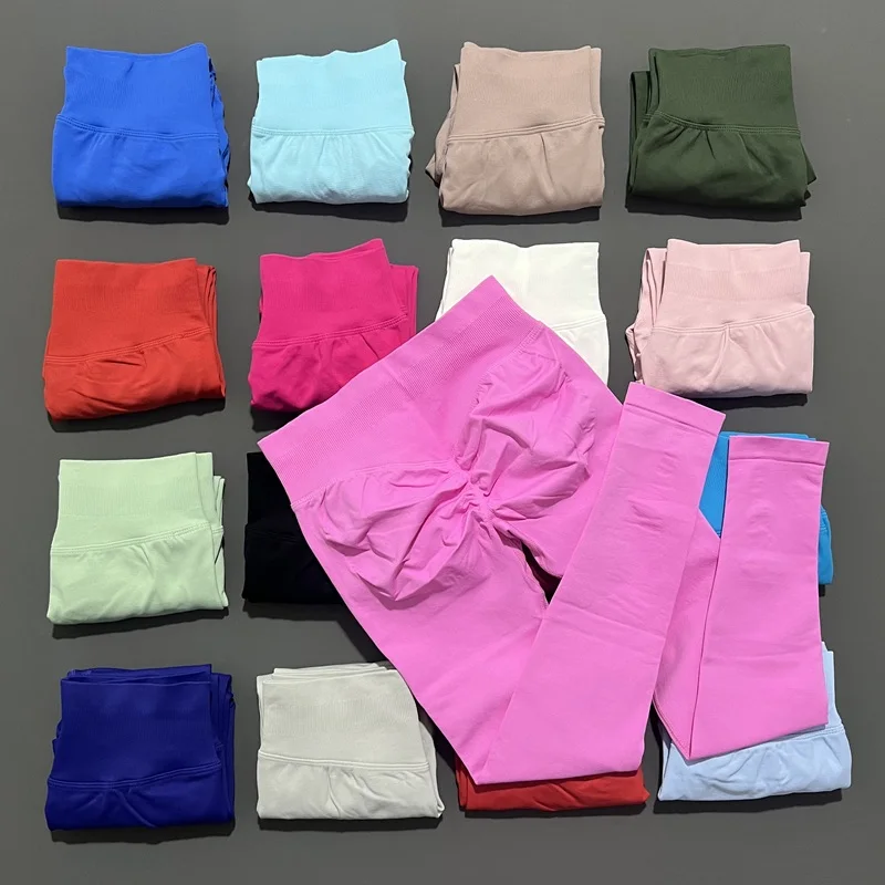 Histello-mallas deportivas para mujer, mallas de Yoga de cintura baja, pantalones para correr, pantalones de motociclista para Fitness, entrenamiento, correr, mallas sin costuras