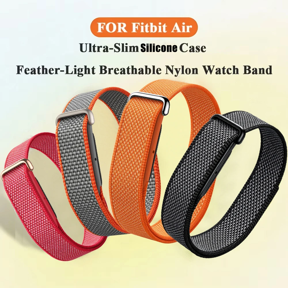 Correa de nailon trenzada para Google Fitbit Air, pulsera cómoda y transpirable para Google Fitbit Air, accesorios para pulsera deportiva