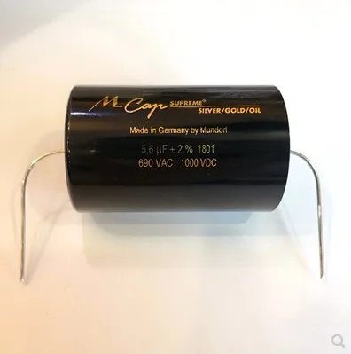 2 unidades/lote de condensadores originales alemanes Mundorf MCAP SUPREME SILVER/GOLD/OIL 0.01-10uf, condensadores de lámina de oro y plata inmersos en aceite, envío gratis
