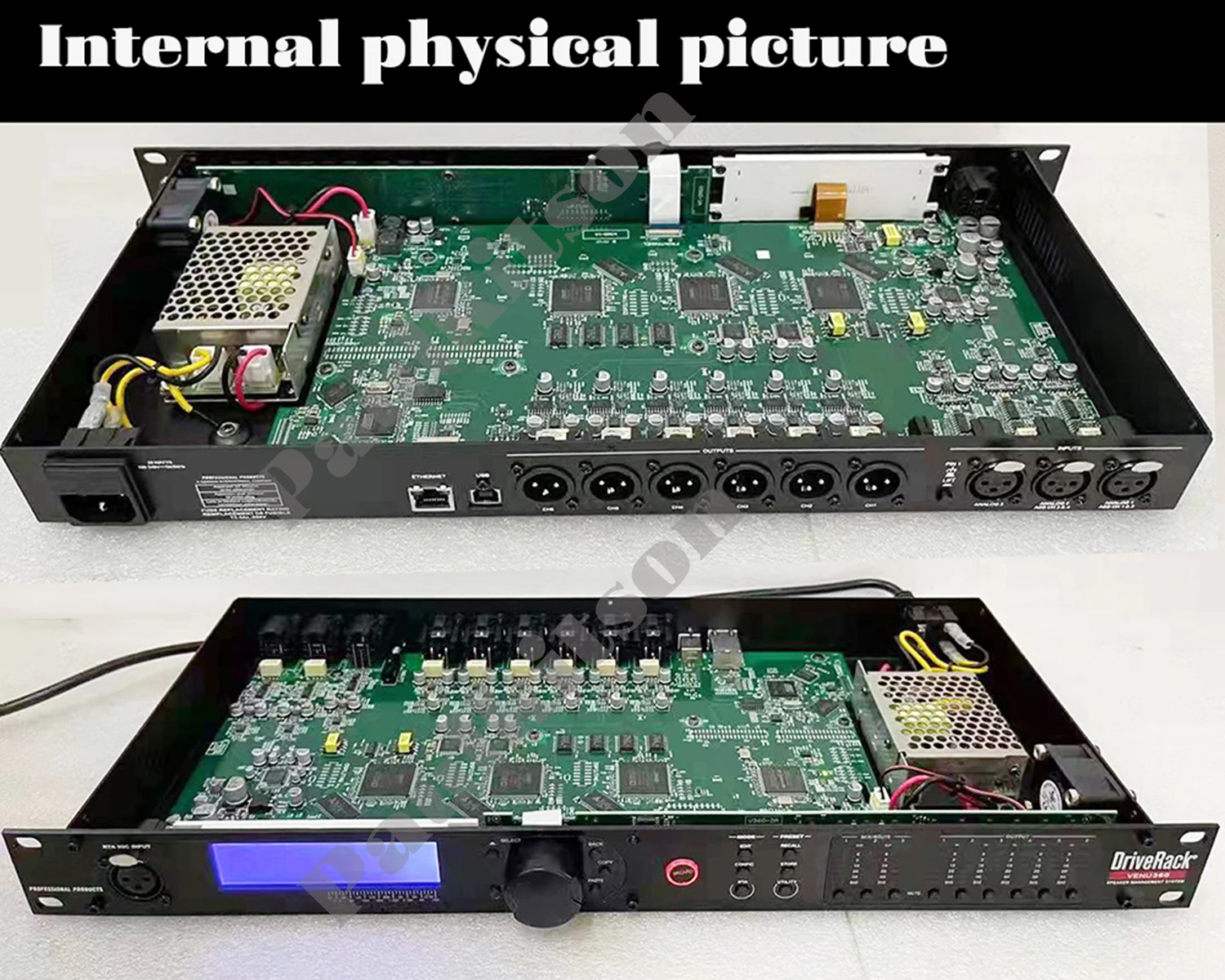 VENU360 Procesador de audio Stage Pro de 3 entradas y 6 salidas Software original Rack de controlador de audio Sistema completo de gestión de altavoces