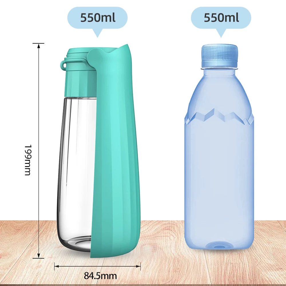 Botella de agua portátil para perros pequeños y grandes, cuenco para beber de mascotas de alta capacidad a prueba de fugas, suministros Labrador Beagle