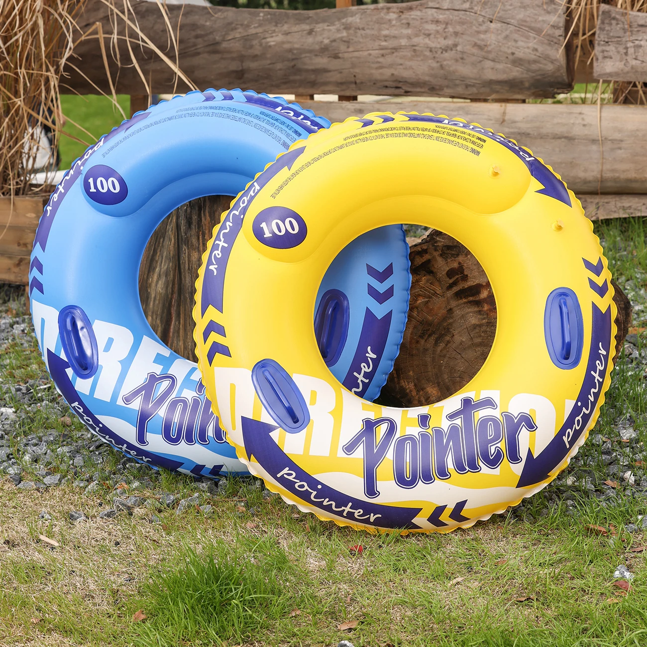 Anillo de natación inflable de doble globo, flotadores de piscina de juguetes de playa para adultos, tubo interior de natación para piscina