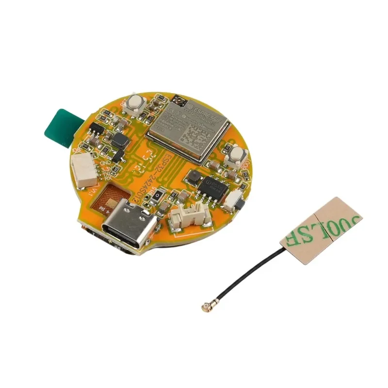Pantalla IPS redonda de 1,28" 240x240 ESP32-C3 GC9A01 Módulo de pantalla táctil para proyectos portátiles IoT de reloj inteligente