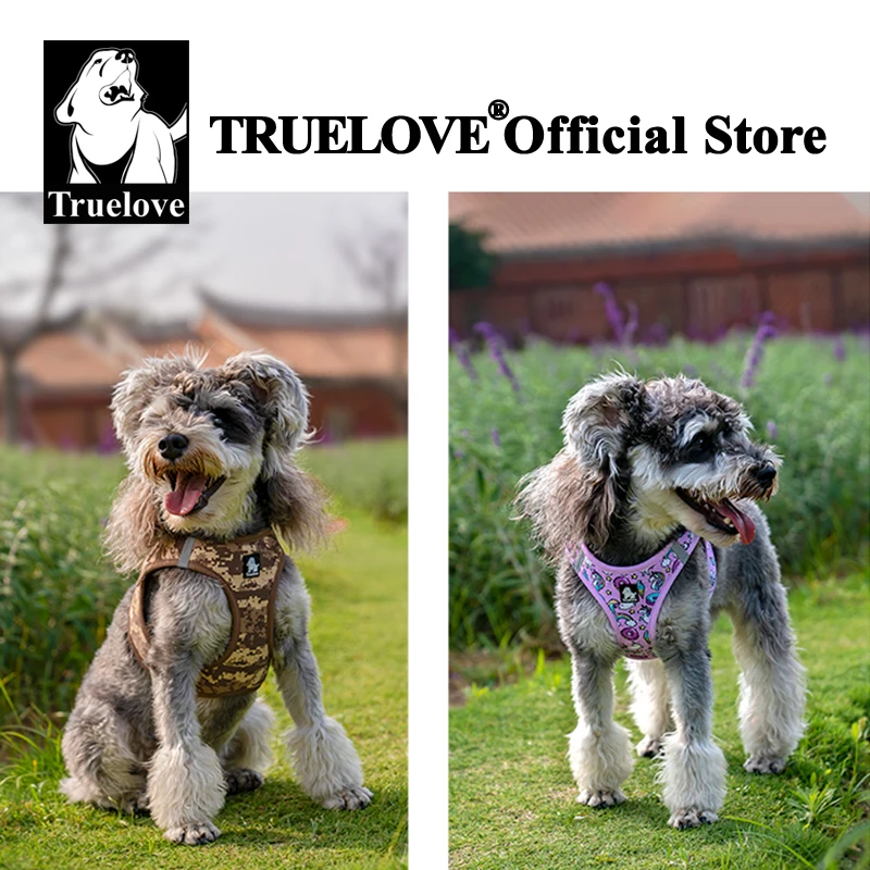 Truelove-arnés para mascotas, malla de aire suave, chaleco reflectante ajustable para mascotas, razas pequeñas y medianas, arnés ajustable sin extracción para perros TLH3016