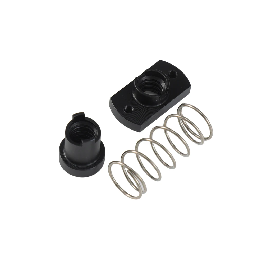 3DSWAY T8 tornillo de avance anti-retroceso latón/POM tuerca de resorte eliminación espacio plomo 2mm/4mm/8mm para piezas de impresora 3D CNC Ender 3 CR10