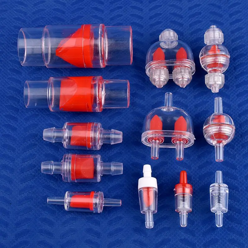 Válvula de retención plana O.D 3mm ~ 28mm, manguera de riego Pagoda, válvula de retorno, bomba de aire para tanque de acuario, válvula unidireccional, 1 ~ 50 Uds.