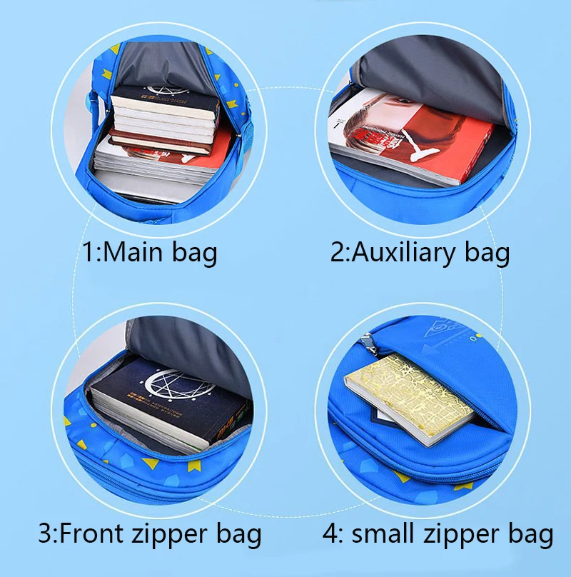 Bolso de hombro para niños, Mochila con patrón geométrico para chico, Mochila escolar primaria, Mochila para adolescentes y niñas, Mochila impermeable para libros