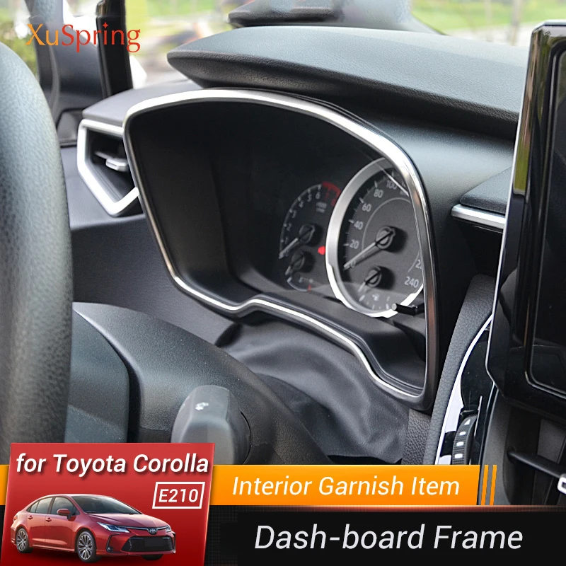 Accesorios de decoración de anillo de bisel de marco de guarnición de tablero de coche para Toyota Corolla 2018 2019 2020 2021 2022 E210 12th