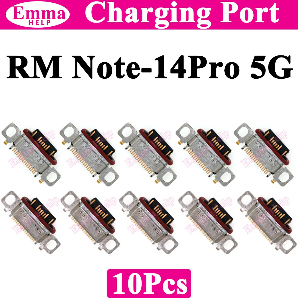 10 Conectores de Puerto de Carga USB para Xiaomi Redmi Note 11 12 13 Pro Plus 12s 11s 14Pro 4G 5G 12Pro, Enchufe de Carga