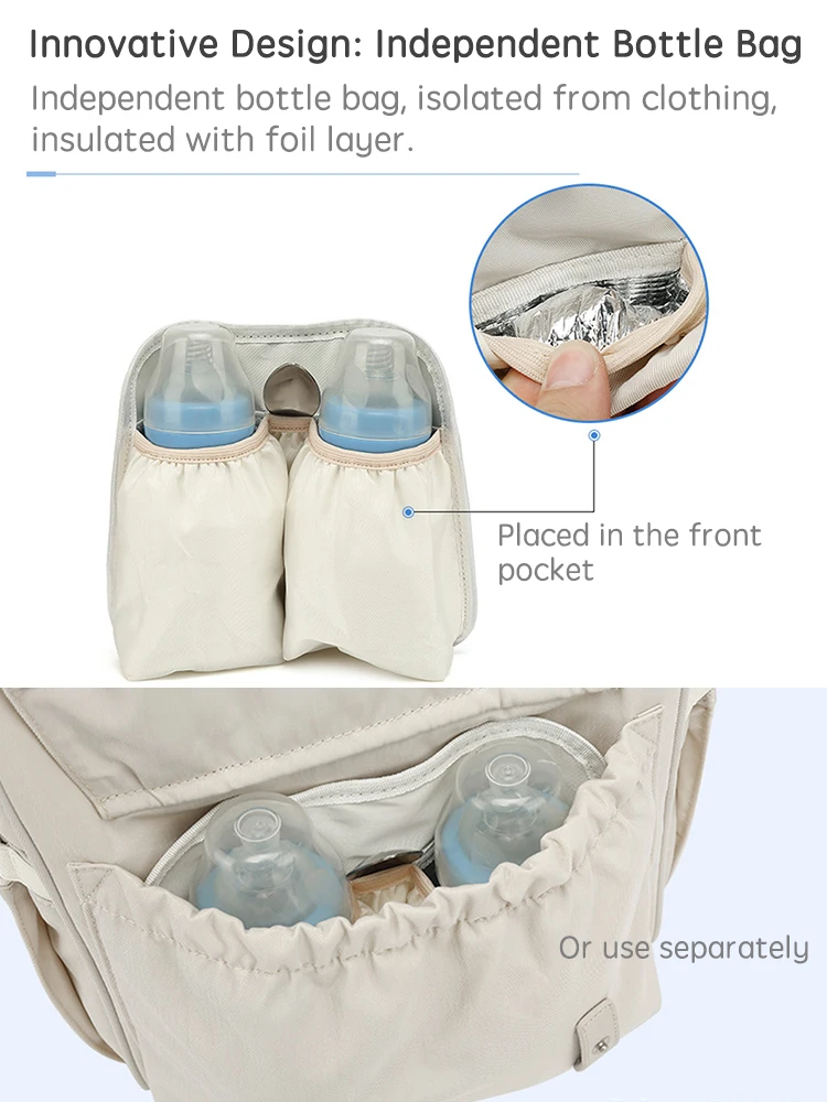 PANGDUBE Bolsa de pañales para bebés con 2 ganchos para cochecito, bolsa para mamás, mochila impermeable para viajes al aire libre, bolsa de maternidad para mamá para cosas de bebé