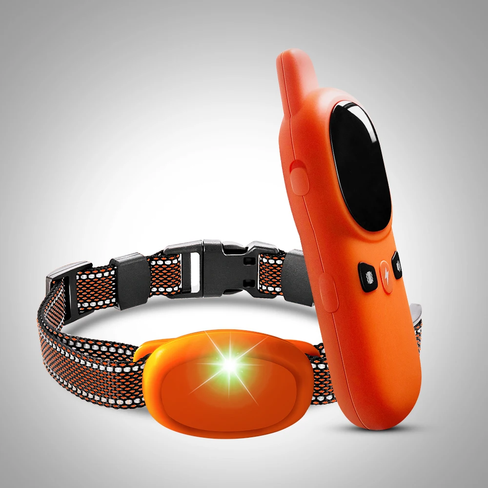 Collar electrónico para adiestramiento de perros, recargable, LCD, descarga remota, mascota, cachorro, entrenador impermeable