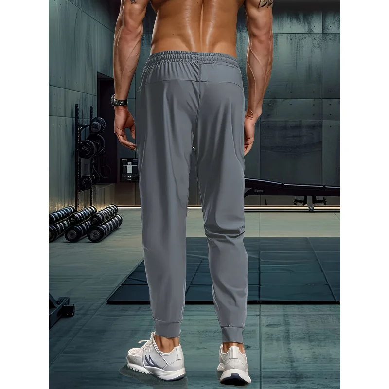 Paquete de 2 pantalones deportivos para hombre, pantalones para correr de alta elasticidad para hombre, pantalones de chándal de secado rápido, pantalones holgados para hombre, pantalones deportivos para pesca y gimnas