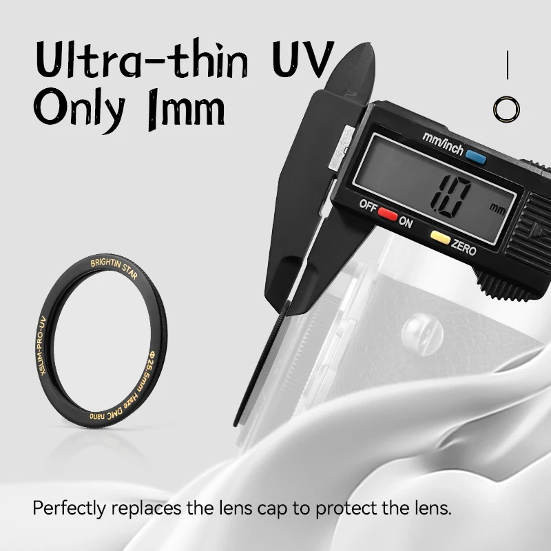 Filtro de lente de protección UV Brightin Star, 25,5mm, UVP, especializado para lentes de montura M de 28mm F2.8 Leica