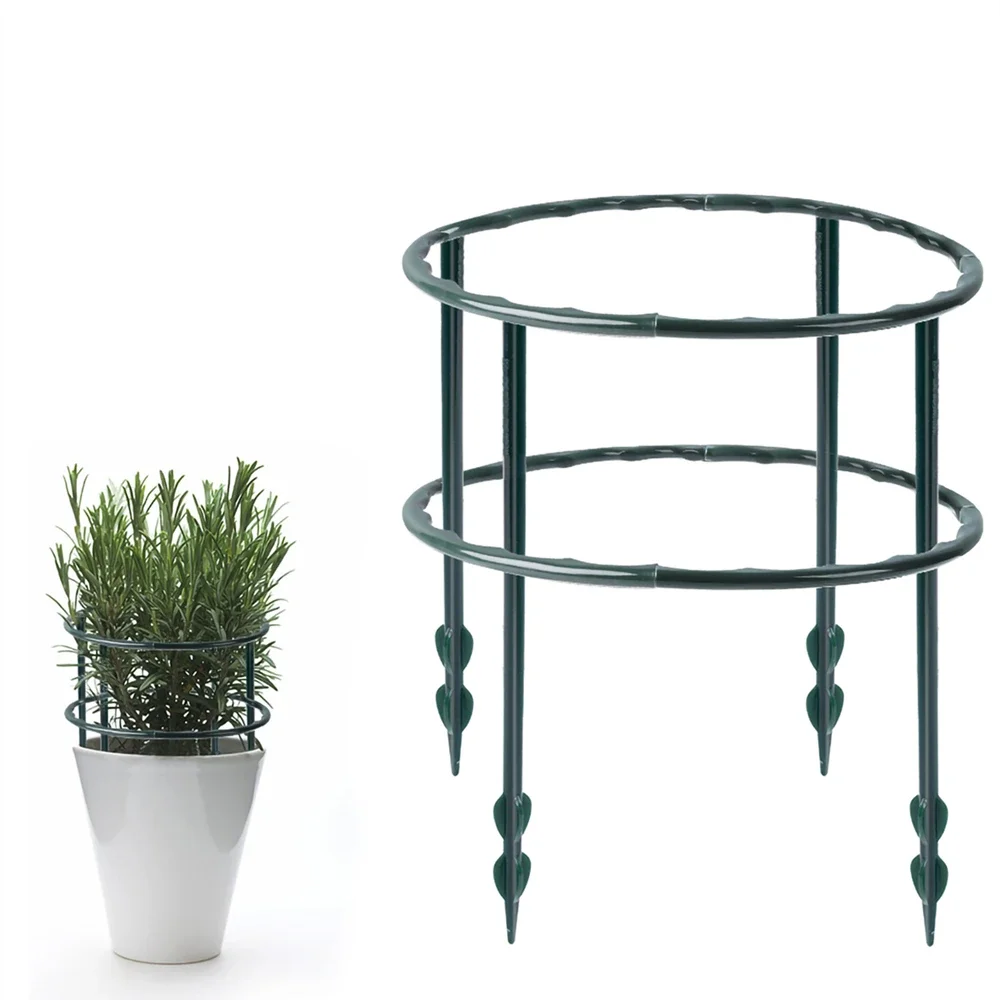 Soporte de plástico para plantas, marco de pila, arreglo de invernadero, varilla fija semicircular, soporte de escalada para plantas y flores de interior
