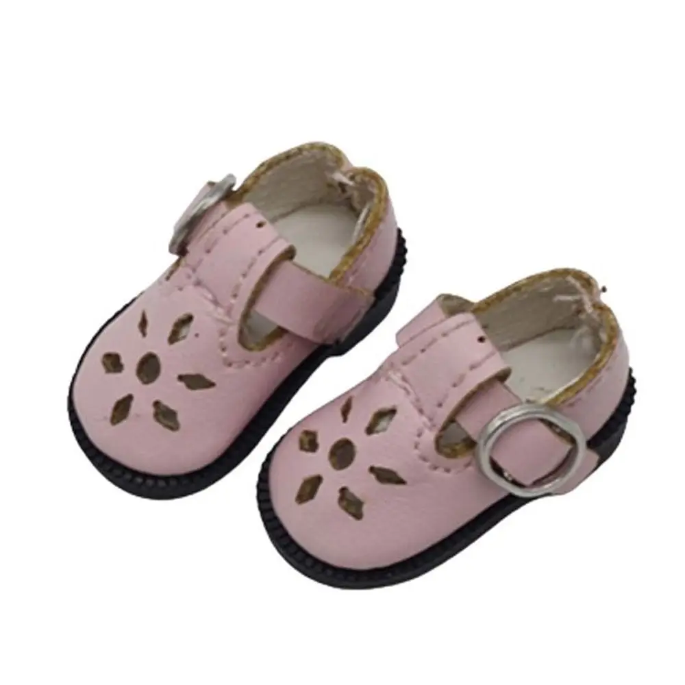 Zapatos de muñeca de 3,2 cm para muñeca de juguete Blythes, Mini zapatos de muñecas de cuero 1/8 para Blyth Azone BJD, accesorios de zapatos casuales