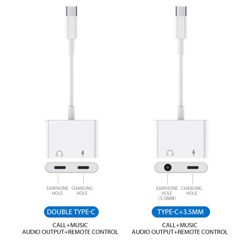 Adaptador OTG para conector de auriculares tipo C a 3,5mm para iPhone 15 Pro, cargador rápido para Samsung Xiaomi One Plus, Cable auxiliar con conector USB C