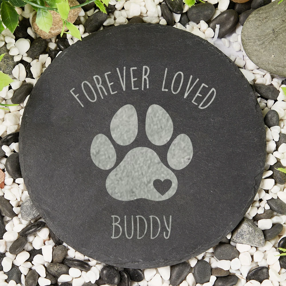 Piedra de jardín conmemorativa para perros, regalo conmemorativo para mascotas, regalos para perdidos, perros, camino de jardín, marcador de tumba para mascotas